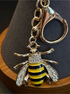 Colorful Assortment of Bumblebee 🐝 Bag Charm Keychain with Golden Hardware NWT